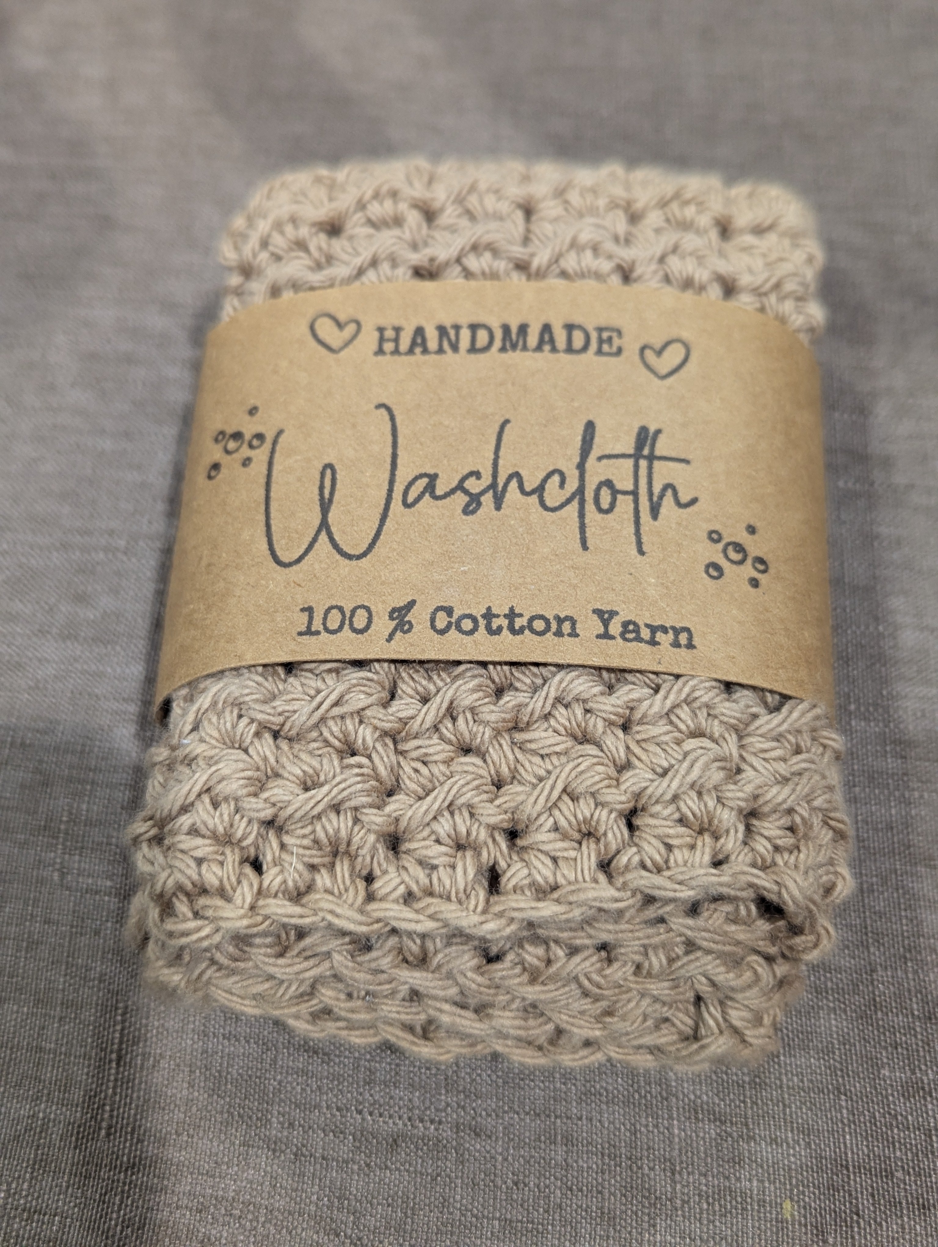 Handmade 100% Cotton WASHCLOTHS