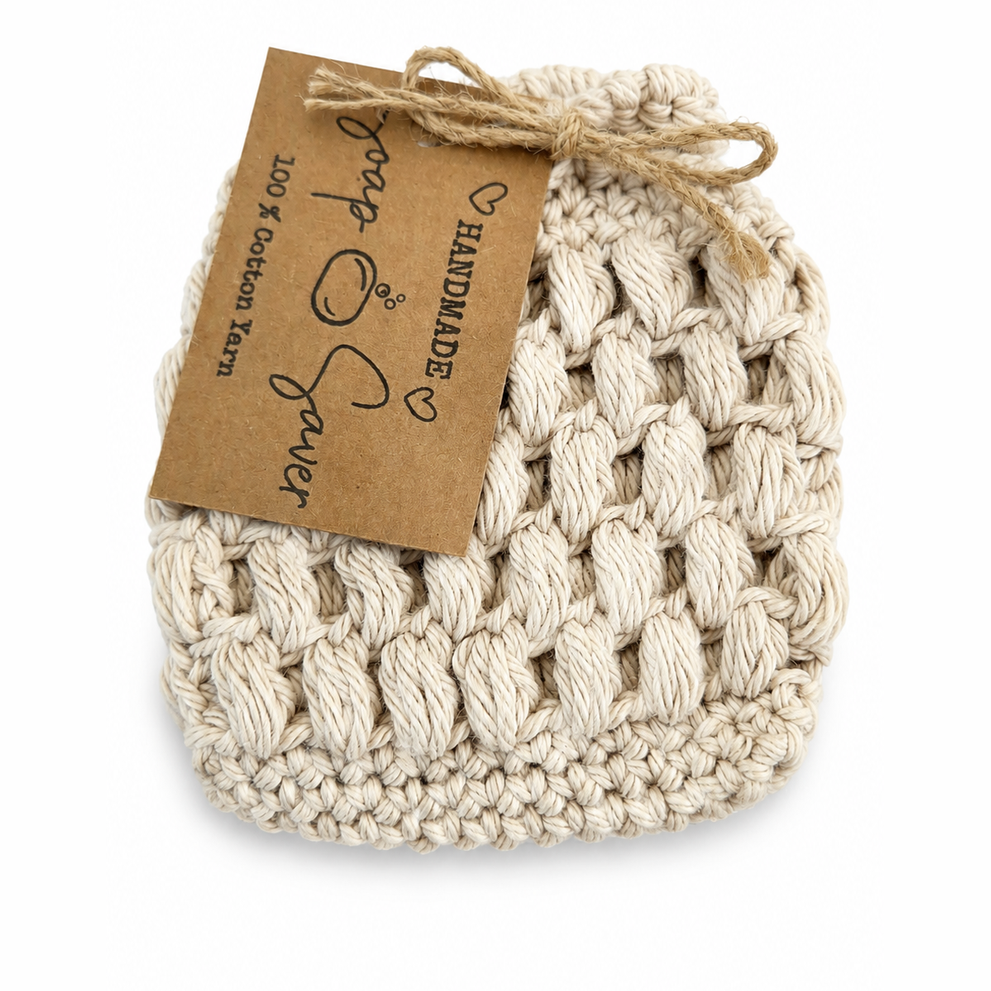 HANDMADE 100% COTTON SOAP SAVERS