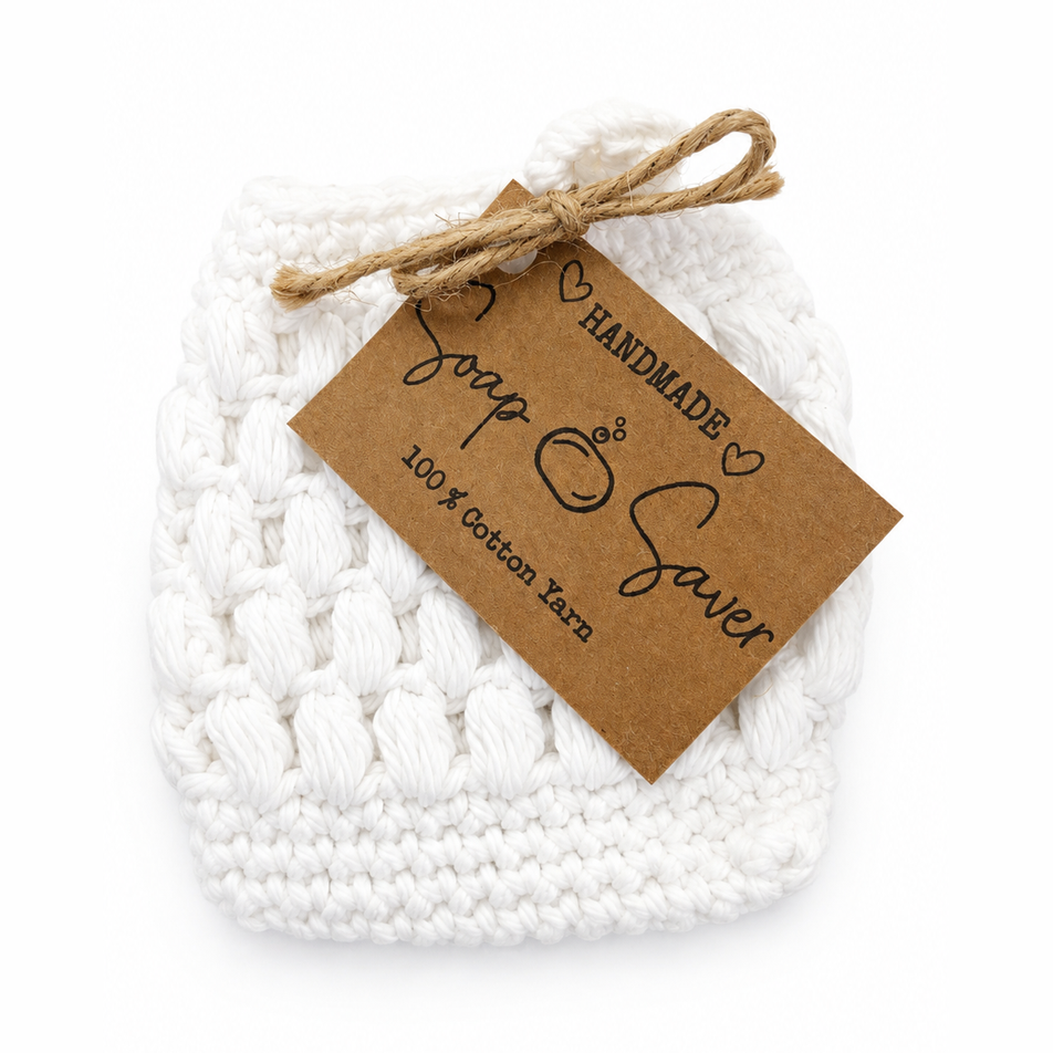 HANDMADE 100% COTTON SOAP SAVERS