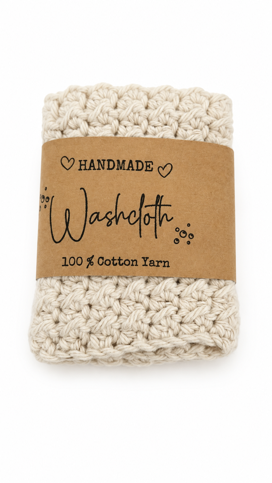 HANDMADE 100% COTTON WASH CLOTHS
