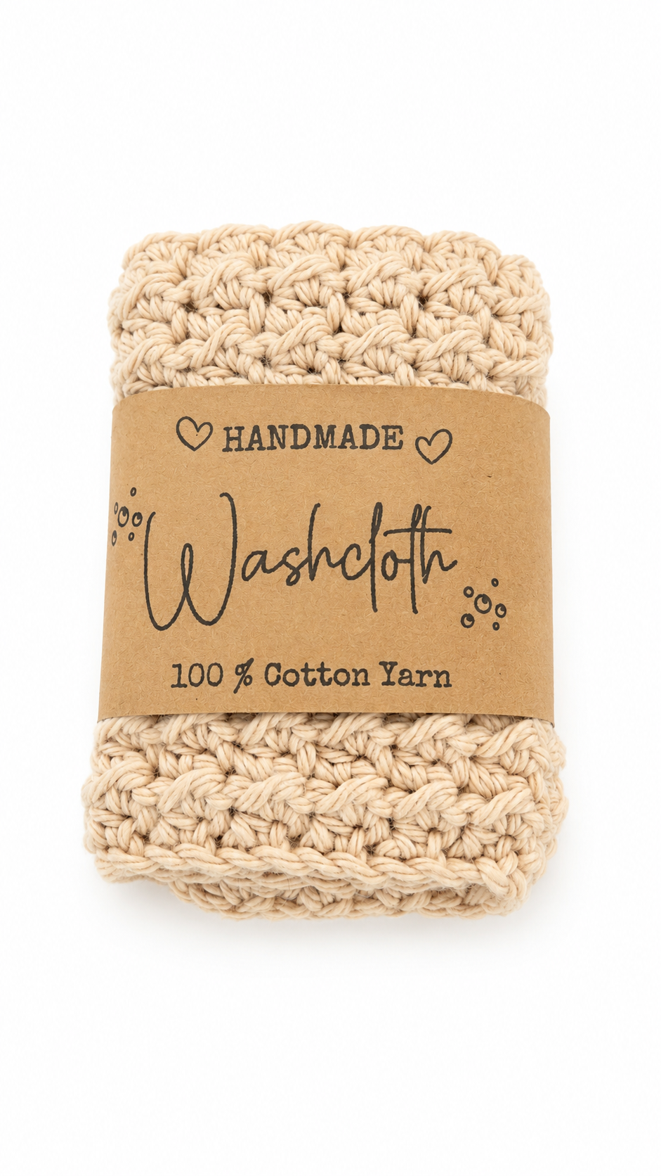 HANDMADE 100% COTTON WASH CLOTHS