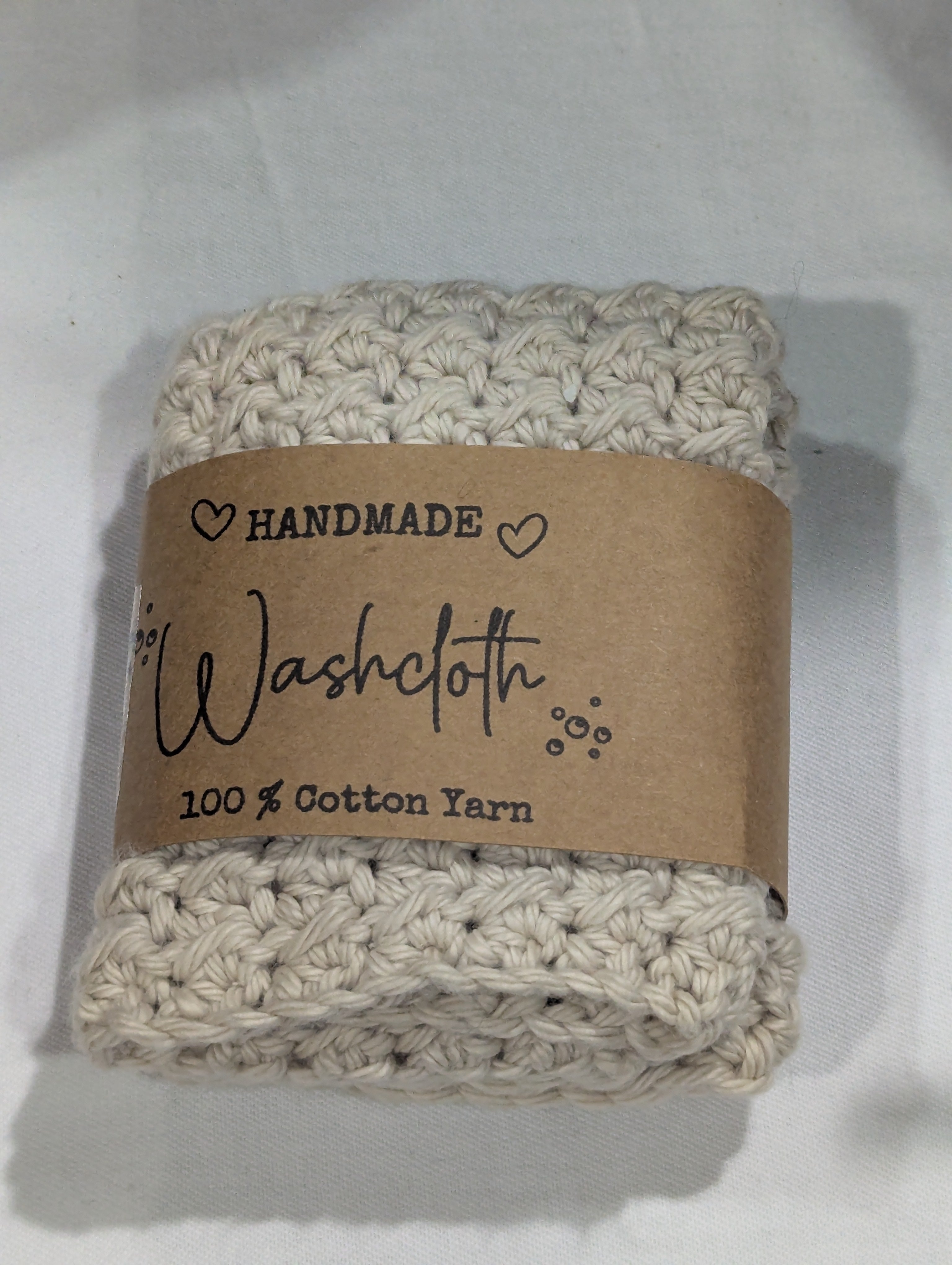 Handmade 100% Cotton WASHCLOTHS