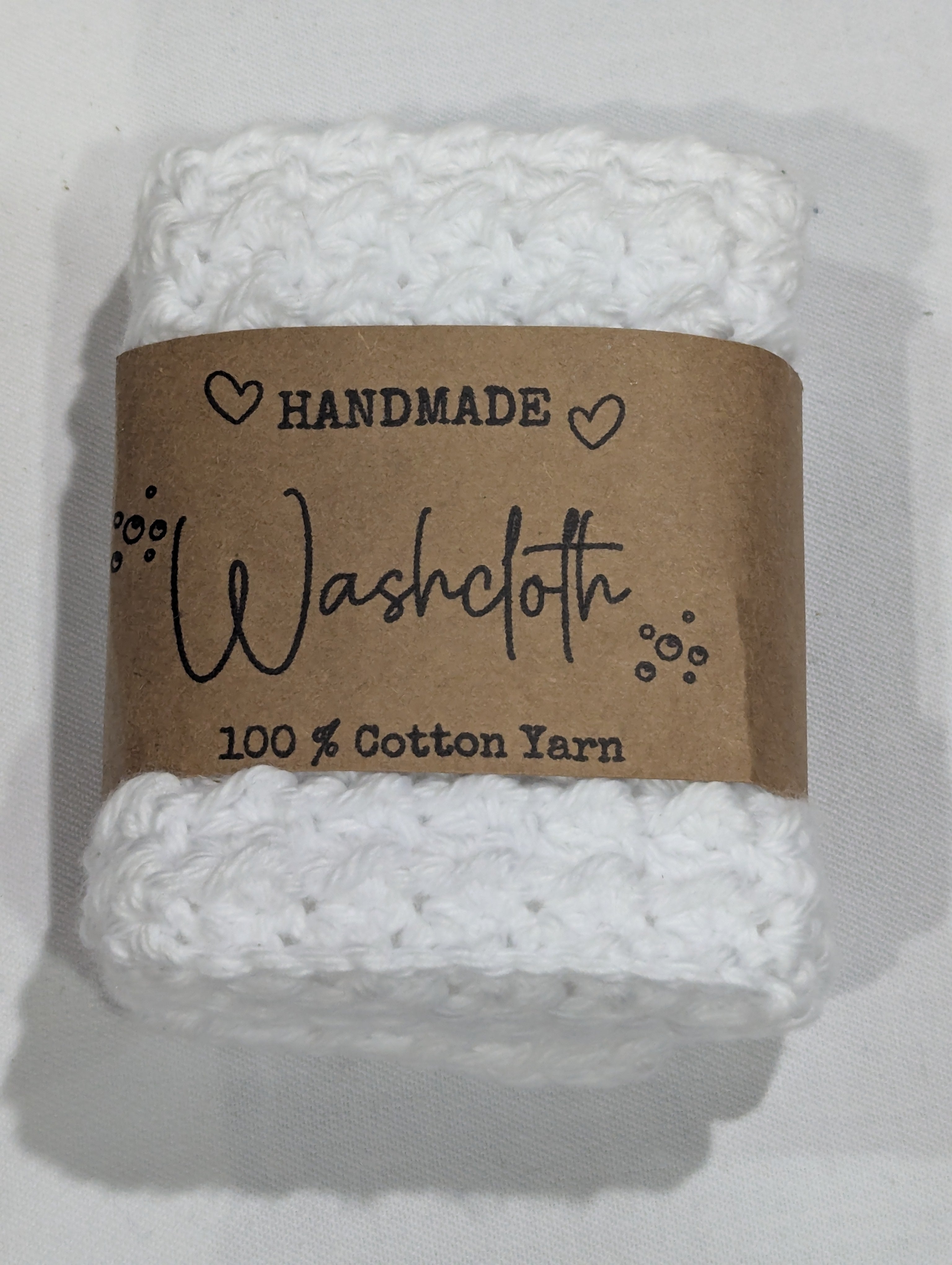 Handmade 100% Cotton WASHCLOTHS